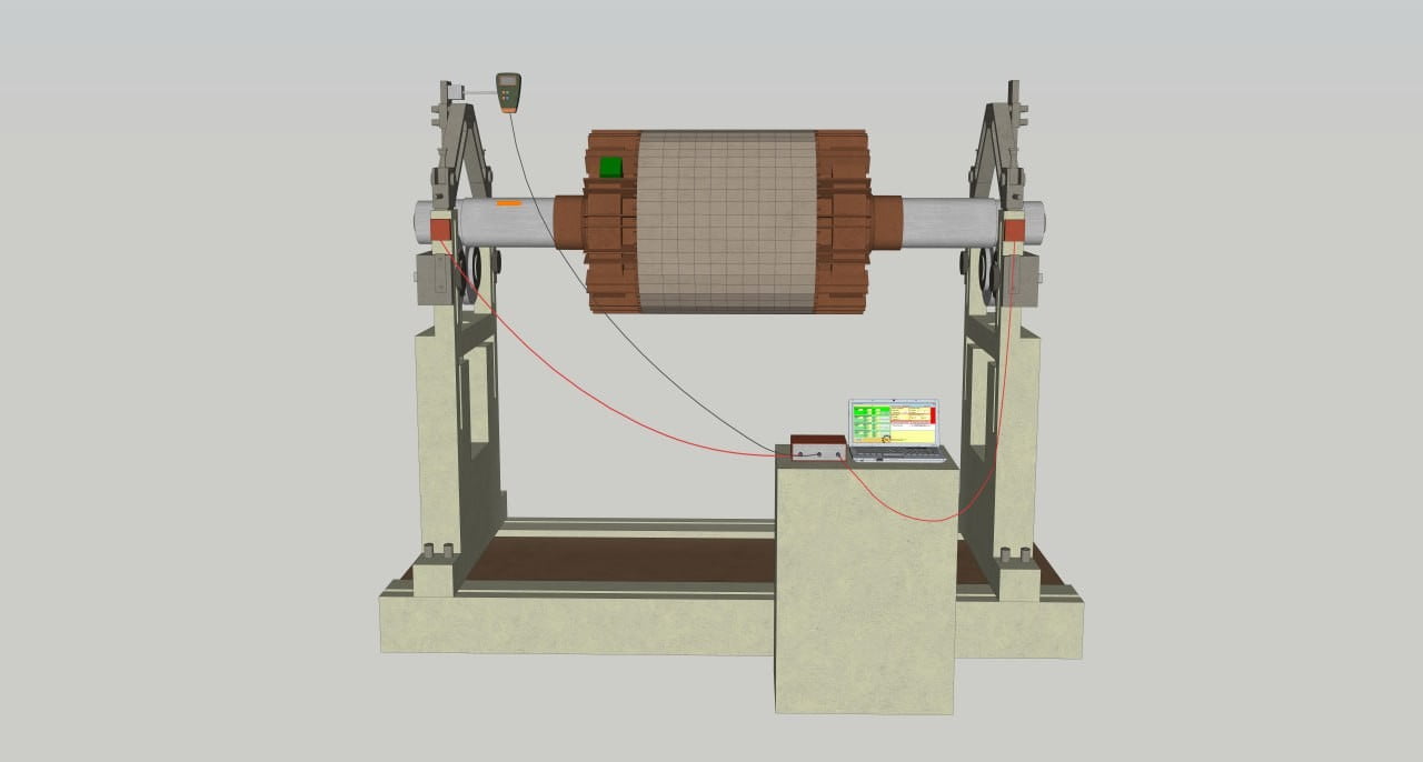 Installing a calibration weight on the first correction plane